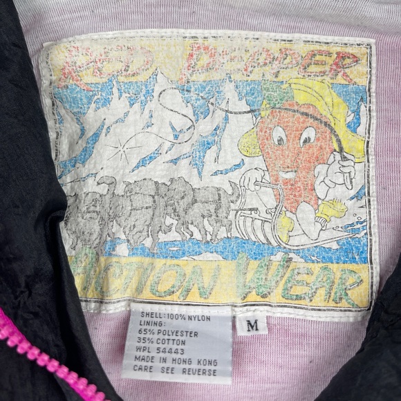 Vintage Women’s Red Pepper Action Wear Multicolor Windbreaker Size Medium - Picture 3 of 3